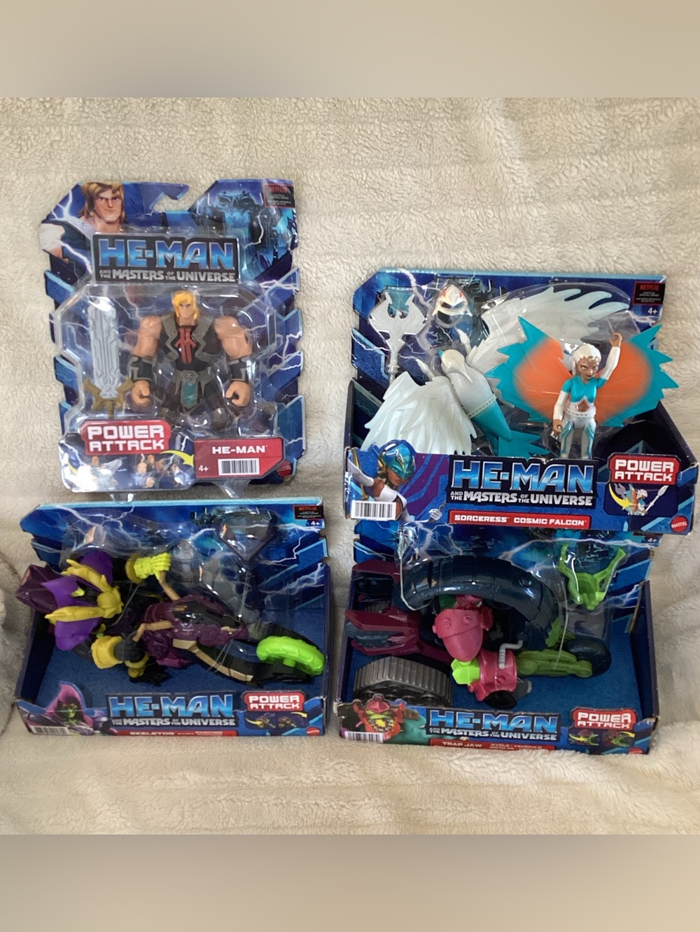 He-man Masters Of The Universe Netflix Series Lot of 4